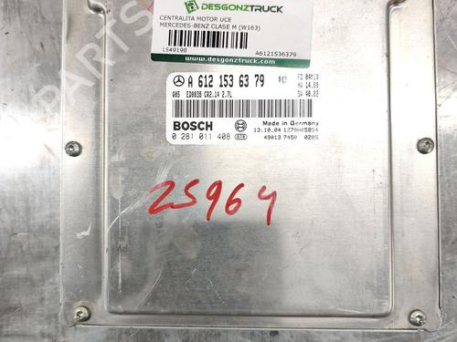 Used Engine control unit (ECU) MERCEDES-BENZ M-CLASS (W163) ML 270 CDI (163.113) (163 hp) 29994382