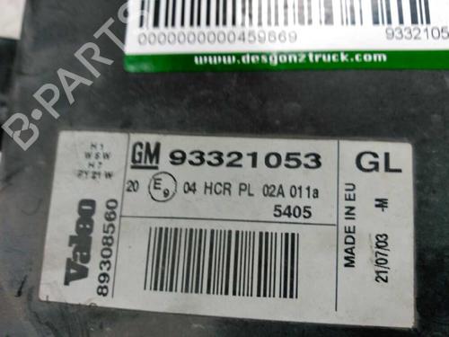 Right headlight OPEL MERIVA A MPV (X03)  | BP21438371C29 
