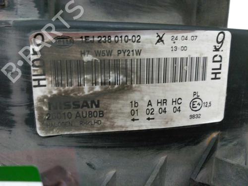 Left headlight NISSAN PRIMERA Hatchback (P12)  | BP21444543C28 