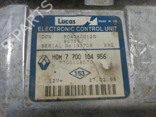 Engine control unit (ECU) RENAULT MEGANE I Coach (DA0/1_) | BP21442270M57