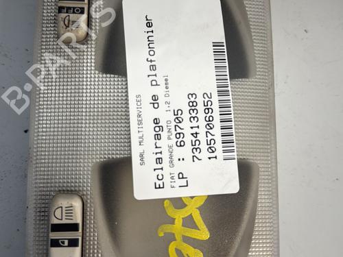 Used Interior roof light FIAT GRANDE PUNTO (199_) 1.3 D Multijet (75 hp) 25737048
