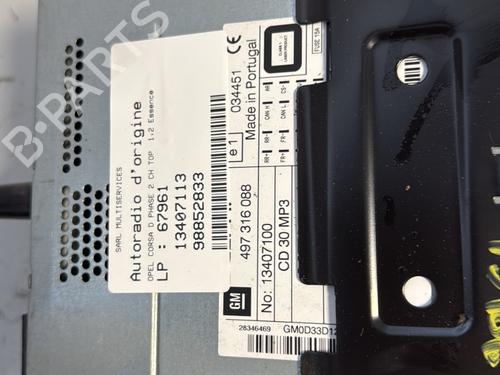 Radio OPEL CORSA D (S07) 1.2 (L08, L68) | BP22557516E6 