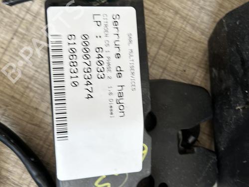 Bakluke lås CITROËN C5 II (RC_) 1.6 HDi (RC8HZB) (109 hp) 21346810