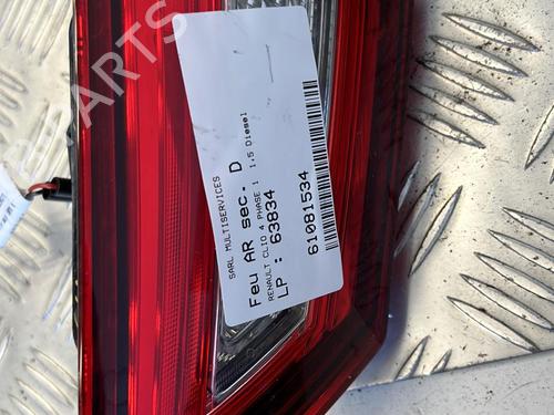 Used Right tailgate light RENAULT CLIO IV (BH_) 1.5 dCi 75 (75 hp) 21847111