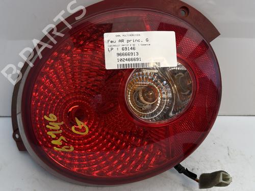 Used Left taillight CHEVROLET MATIZ (M200, M250) 1.0 (67 hp) 24180634