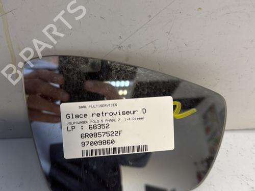 Spejlglas højre VW POLO V (6R1, 6C1) 1.4 TDI (90 hp) 21785630