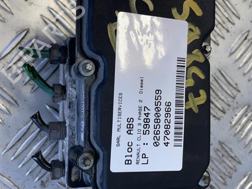 ABS pump RENAULT CLIO III (BR0/1, CR0/1) 1.5 dCi (BR0H, CR0H, CR1S, BR1S) | BP21359199M43 