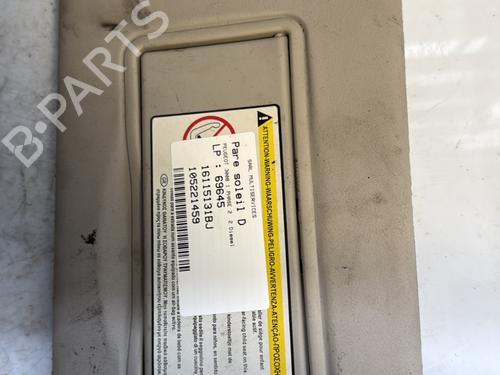Used Right sun visor PEUGEOT 3008 I MPV (0U_) 2.0 HDi 150 / BlueHDi 150 (150 hp) 25339176