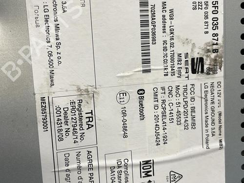 Radio SEAT IBIZA IV (6J5, 6P1) 1.4 TDI | BP21350461E6 