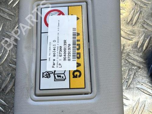 Used Right sun visor RENAULT CLIO IV (BH_) 0.9 TCe 90 (BHNF, BHMA, BHMH, BHJK, BHJR) (90 hp) 21349299