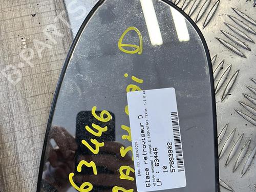 Used Right mirror glass NISSAN QASHQAI / QASHQAI +2 I (J10, NJ10, JJ10E) 1.6 dCi (130 hp) 21354937
