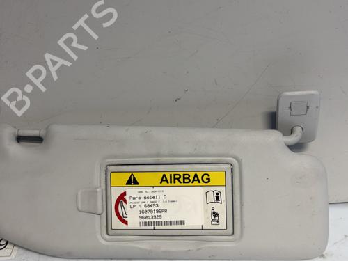Used Right sun visor PEUGEOT 208 I (CA_, CC_) 1.6 BlueHDi 100 (100 hp) 24638949