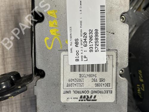 Used ABS pump SAAB 9-3 (YS3F, E79, D79, D75) 1.9 TiD (120 hp) 21339325