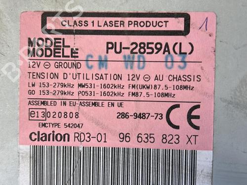 Radio PEUGEOT 206 Hatchback (2A/C) 1.4 i | BP21347240E6 