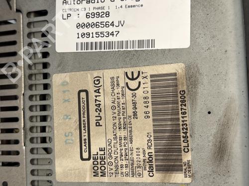 Radio CITROËN C3 I (FC_, FN_) 1.4 i | BP27485395E6 