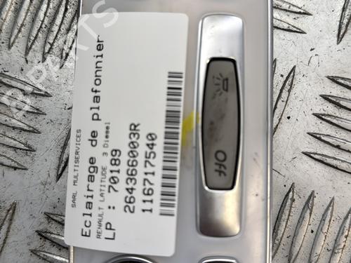 Used Interior roof light Interior roof light RENAULT LATITUDE (L70_) 3.0 dCi 240 (L70G) (241 hp) 30641592 30641592