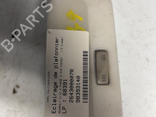 Used Interior roof light RENAULT CLIO IV (BH_) 1.5 dCi 90 (90 hp) 22371341