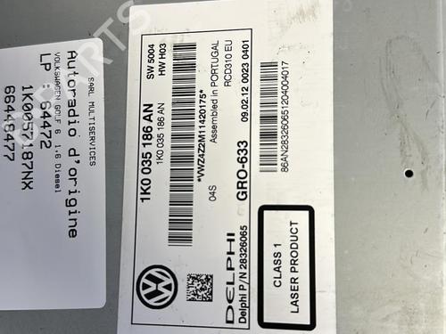 Bilradio VW GOLF VI (5K1) 1.6 TDI (105 hp) 21333008