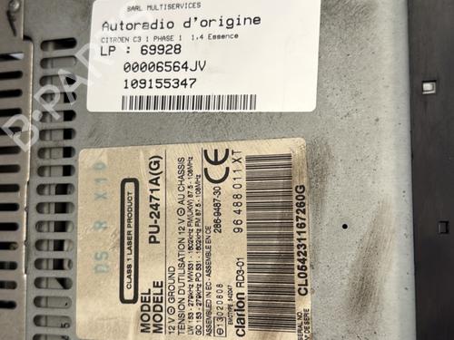 Radio CITROËN C3 I (FC_, FN_) 1.4 i | BP27485395E6 