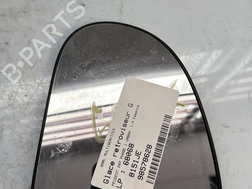 Used Left mirror glass PEUGEOT 207 (WA_, WC_) 1.4 (73 hp) 22407647