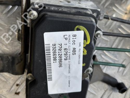 ABS Bremseaggregat RENAULT CLIO III (BR0/1, CR0/1) 1.2 16V (BR02, BR0J, BR11, CR02, CR0J, CR11) (75 hp) 21353174