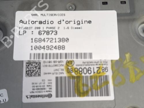 Radio PEUGEOT 208 I (CA_, CC_) 1.6 HDi / BlueHDi 75 | BP23797672E6 