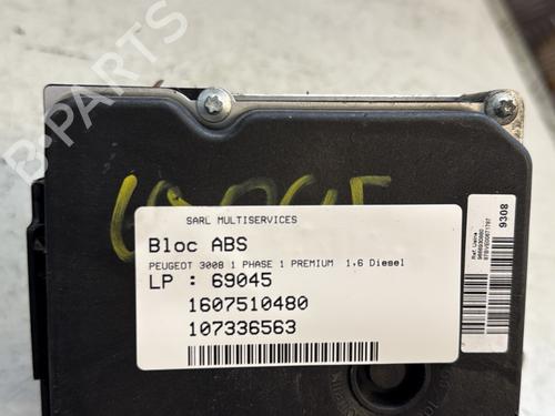 Used ABS pump PEUGEOT 3008 I MPV (0U_) 1.6 HDi (109 hp) 26598630