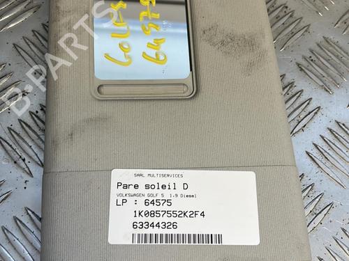 Højre solskærm VW GOLF V (1K1) 1.9 TDI (105 hp) 21349150