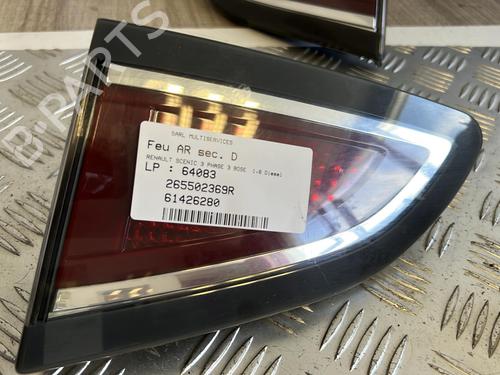 Used Right tailgate light RENAULT SCÉNIC III (JZ0/1_) 1.6 dCi (JZ00, JZ12) (130 hp) 21338270