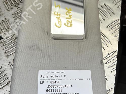 Used Right sun visor VW GOLF V (1K1) 1.9 TDI (105 hp) 21346853