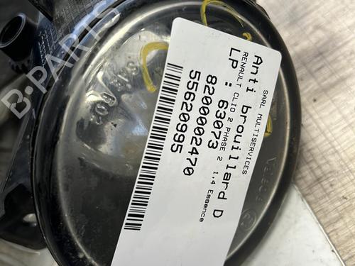 Used Right front fog light RENAULT CLIO II (BB_, CB_) 1.4 16V (B/CB0P, BB13) (98 hp) 21347463