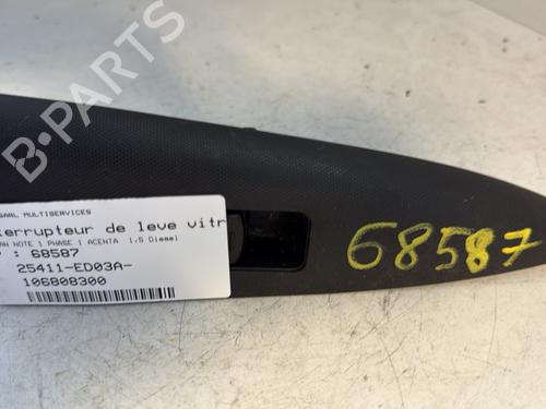Used Right rear window switch NISSAN NOTE (E11, NE11) 1.5 dCi (86 hp) 26319981