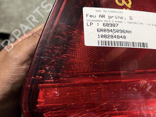 Right taillight VW POLO V (6R1, 6C1) 1.6 TDI | BP27212774C35 