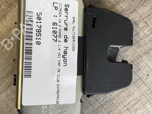 Bakluke lås CITROËN C3 II (SC_) 1.4 HDi 70 (SC8HZC, SC8HR0, SC8HP4) (68 hp) 21358787