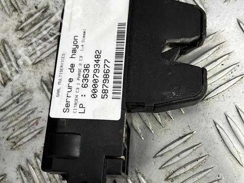Used Tailgate lock CITROËN C3 I (FC_, FN_) 1.4 HDi (68 hp) 21347084
