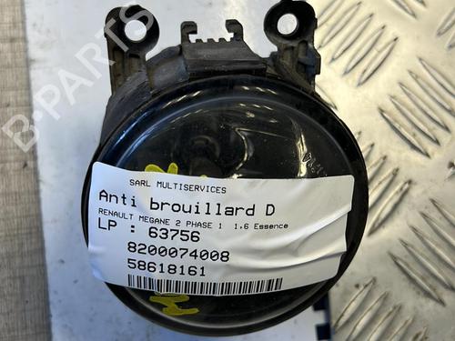 Used Right front fog light RENAULT MEGANE II (BM0/1_, CM0/1_) 1.6 16V (BM0C, CM0C) (113 hp) 21354781