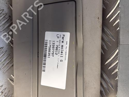 Used Left sun visor Left sun visor OPEL MERIVA B MPV (S10) 1.7 CDTI (75) (110 hp) 30755697 30755697