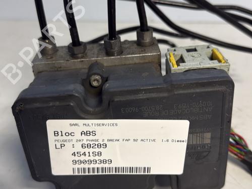 Used ABS pump PEUGEOT 207 SW (WK_) 1.6 HDi (92 hp) 22652410