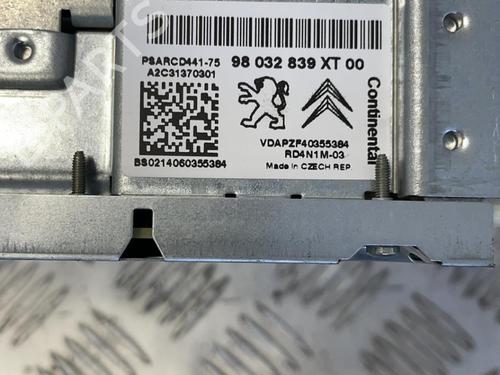 Radio CITROËN C3 II (SC_) 1.4 HDi 70 (SC8HZC, SC8HR0, SC8HP4) | BP21343383E6 