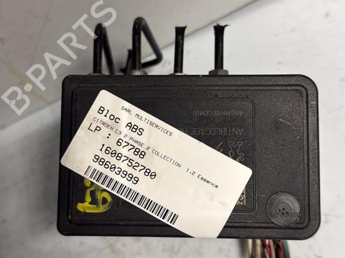 Used ABS pump CITROËN C3 II (SC_) 1.2 VTi 82 (82 hp) 22438662