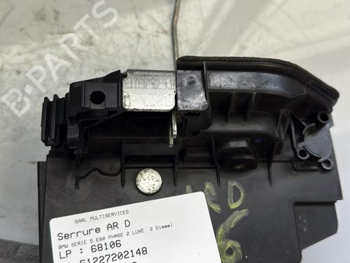 Used Rear right lock BMW 5 (E60) 520 d (163 hp) 27158956