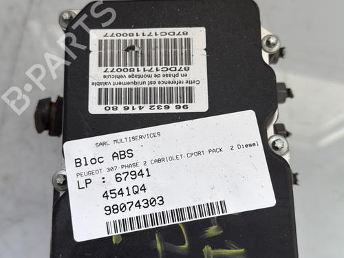 Used ABS pump PEUGEOT 307 CC (3B) 2.0 HDi 135 (136 hp) 22313202