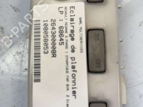 Interior roof light RENAULT MEGANE III Hatchback (BZ0/1_, B3_) 2.0 dCi (BZ0Y) 264300008R