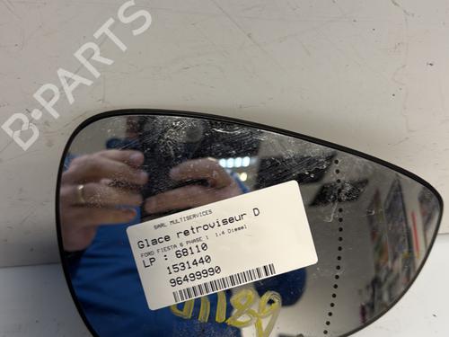 Used Right mirror glass FORD FIESTA VI (CB1, CCN) 1.4 TDCi (68 hp) 21679955