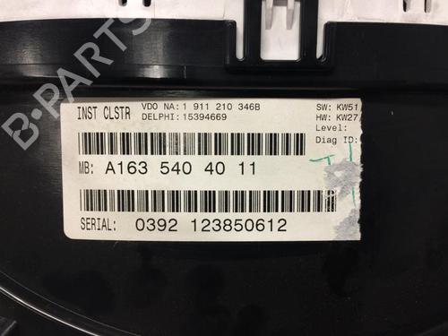 Instrument cluster MERCEDES-BENZ M-CLASS (W163) ML 400 CDI (163.128) | BP21294982C47 