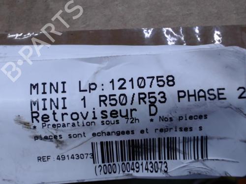 Right mirror MINI MINI (R50, R53) One | BP21296857C27 