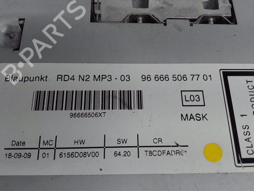 Radio PEUGEOT 5008 (0U_, 0E_) 1.6 HDi | BP21298049E6 