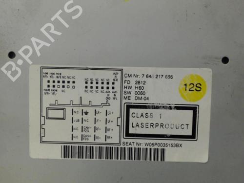 Radio SEAT ALTEA XL (5P5, 5P8) 1.9 TDI | BP21303423E6 