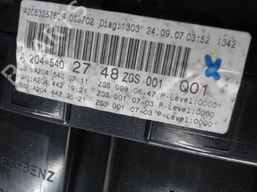 Instrument cluster MERCEDES-BENZ C-CLASS (W204) C 200 Kompressor (204.041) | BP21293940C47 