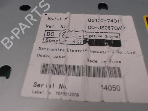 Radio TOYOTA IQ (_J1_) 1.0 (KGJ10_, KGJ10R) | BP21314541E6 